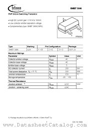 SMBT3906E6327 datasheet pdf Infineon