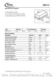 SMBTA06 datasheet pdf Infineon