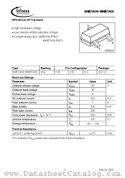SMBTA06/MMBTA06 datasheet pdf Infineon