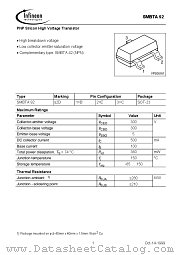 SMBTA92 datasheet pdf Infineon