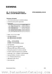 HYM324020GD-50 datasheet pdf Infineon