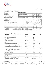 SPP46N03L datasheet pdf Infineon