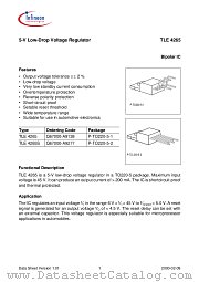 TLE4265 datasheet pdf Infineon