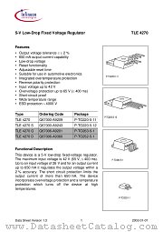 TLE4270 datasheet pdf Infineon