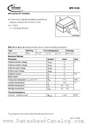 BFR181W datasheet pdf Infineon