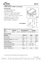 BGA427 datasheet pdf Infineon