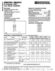 2N4339 datasheet pdf Intersil
