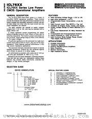 ICL7615 datasheet pdf Intersil