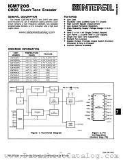 ICM7206 datasheet pdf Intersil
