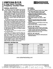 ICM7216C datasheet pdf Intersil