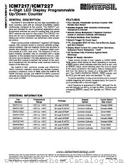 ICM7227 datasheet pdf Intersil