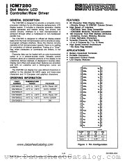 ICM7280 datasheet pdf Intersil