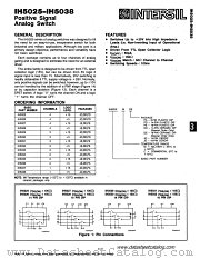 IH5028 datasheet pdf Intersil
