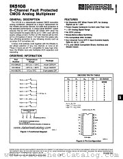 IH5108 datasheet pdf Intersil