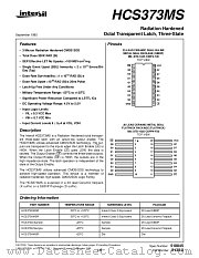 HCS373MS datasheet pdf Intersil