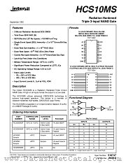 HCS10MS datasheet pdf Intersil