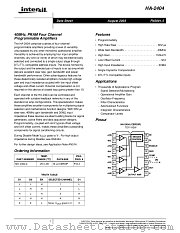 HA-2400 datasheet pdf Intersil
