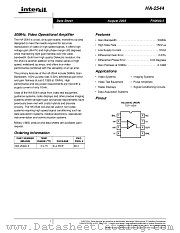 HA-2544 datasheet pdf Intersil