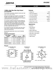HA-5002 datasheet pdf Intersil