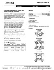 HA-5102 datasheet pdf Intersil