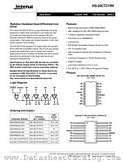HS-26CT31RH datasheet pdf Intersil
