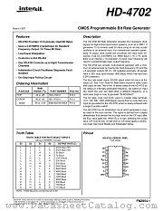 HD-4702 datasheet pdf Intersil