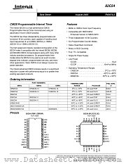 82C54 datasheet pdf Intersil