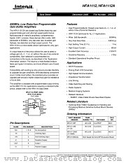 HFA1112 datasheet pdf Intersil