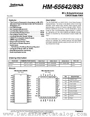 HM-65642/883 datasheet pdf Intersil