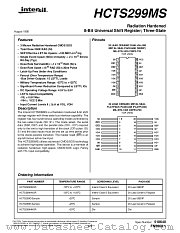 HCTS299MS datasheet pdf Intersil