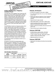 ICM7216B datasheet pdf Intersil