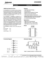 CD4050BMS datasheet pdf Intersil