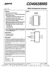 CD4063BMS datasheet pdf Intersil