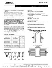 HS-26C32RH-T datasheet pdf Intersil
