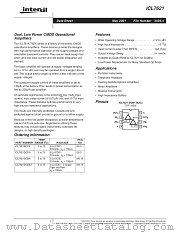 ICL7621 datasheet pdf Intersil