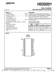 HI20201 datasheet pdf Intersil