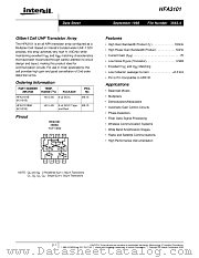 HFA3101 datasheet pdf Intersil