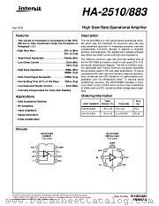 HA-2510/883 datasheet pdf Intersil