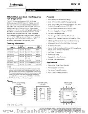 HIP2100 datasheet pdf Intersil