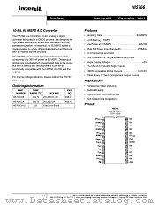 HI5766 datasheet pdf Intersil