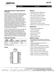 HI7191 datasheet pdf Intersil