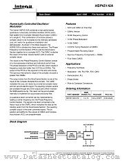 HSP45116A datasheet pdf Intersil