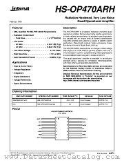 HS-OP470ARH datasheet pdf Intersil