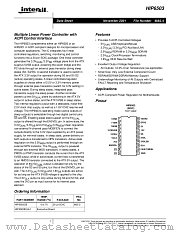 HIP6503 datasheet pdf Intersil