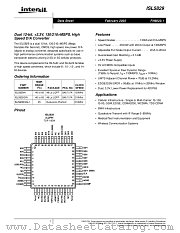 ISL5829 datasheet pdf Intersil