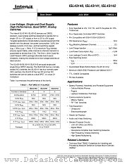ISL43141 datasheet pdf Intersil