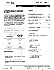 ISL43741 datasheet pdf Intersil