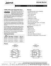 EL2140 datasheet pdf Intersil