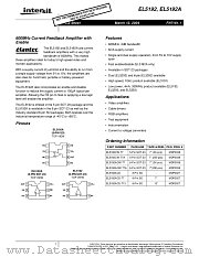 EL5192A datasheet pdf Intersil