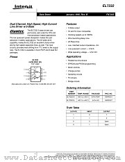 EL7232 datasheet pdf Intersil